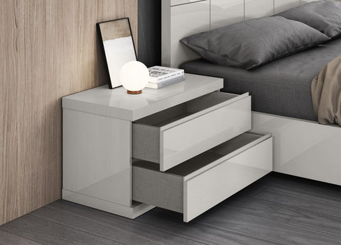 Anna Small Nightstand - Light Grey - IN STOCK
