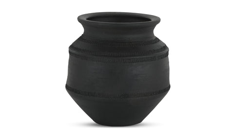 Astra Vessel Black Terracotta