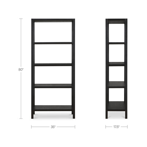 Nolan Bookcase Black