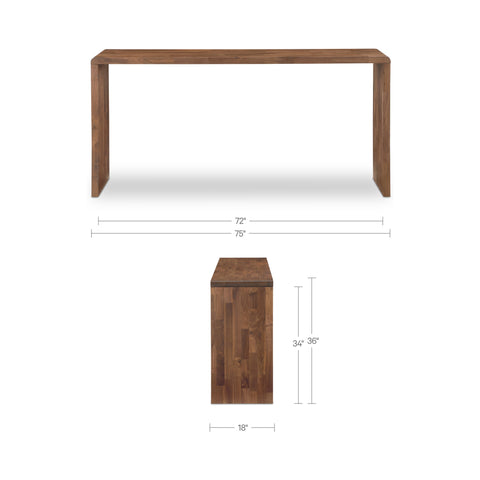 Carrie Counter Table Walnut