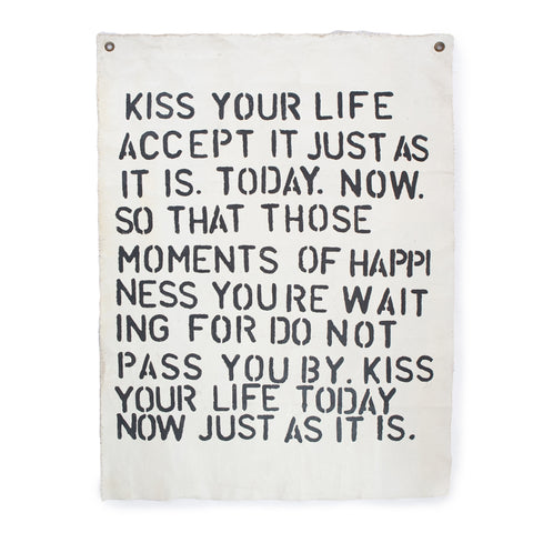 Kiss your life - Wall Tarp