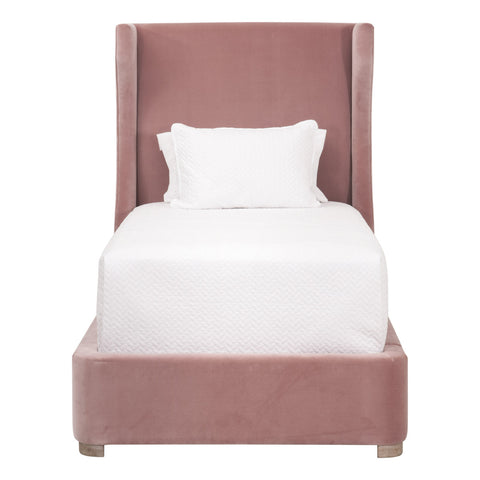 Balboa Twin Bed - Petal Velvet