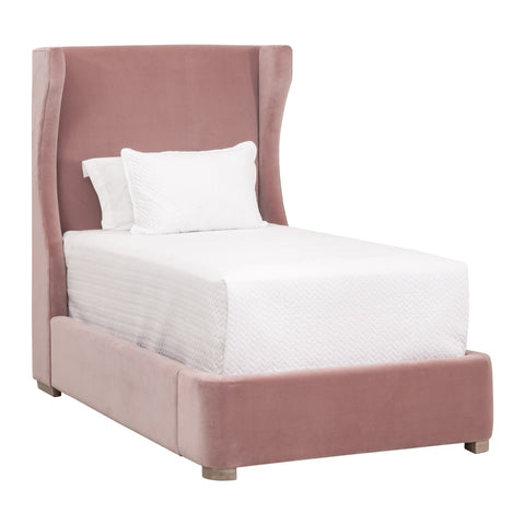 Balboa Twin Bed - Petal Velvet