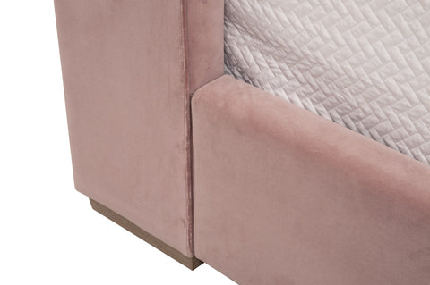 Balboa Twin Bed - Petal Velvet