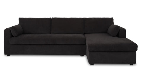 Burrow Sleeper Sectional With Storage Chaise Black