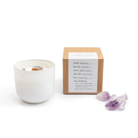 Crystal Candle - Amethyst