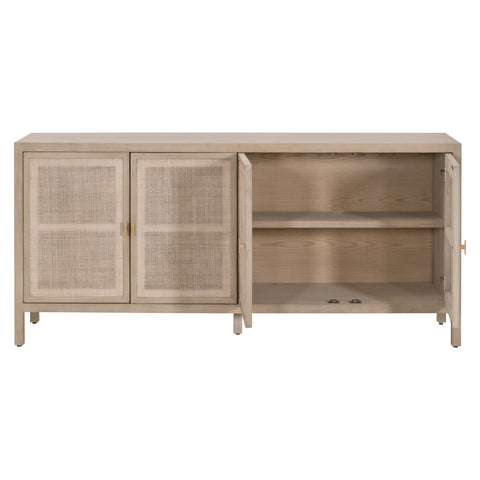 Carina Media Sideboard - Smoke Gray Oak