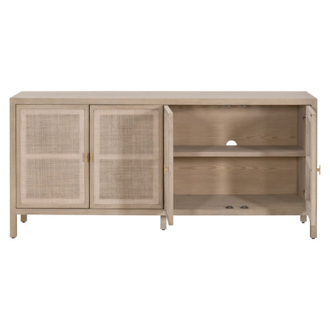 Carina Media Sideboard - Smoke Gray Oak