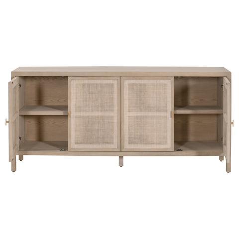 Carina Media Sideboard - Smoke Gray Oak