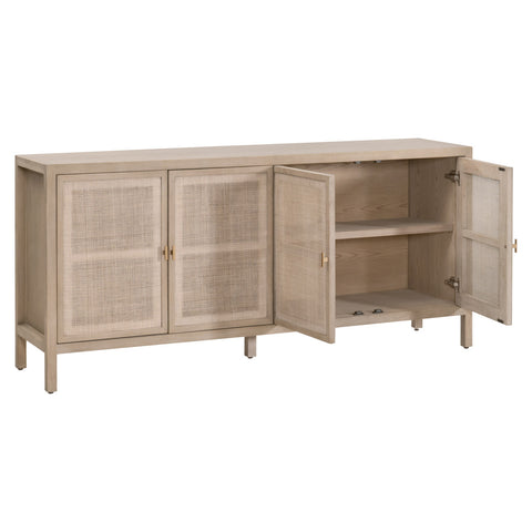 Carina Media Sideboard - Smoke Gray Oak