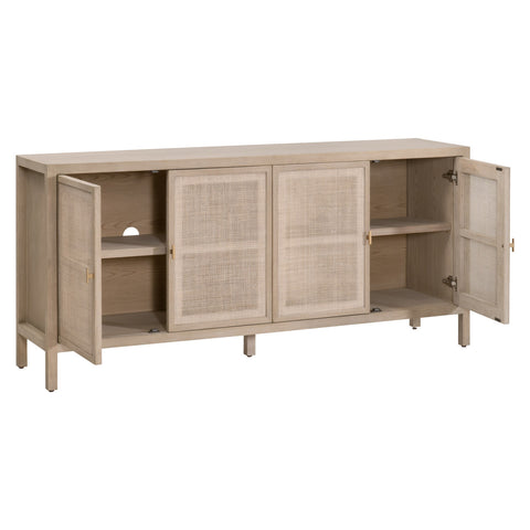 Carina Media Sideboard - Smoke Gray Oak
