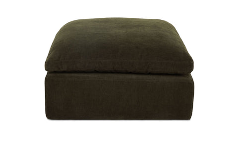 Cates Ottoman Dark Green