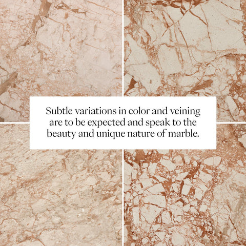 Romano End Table - Desert Taupe Marble