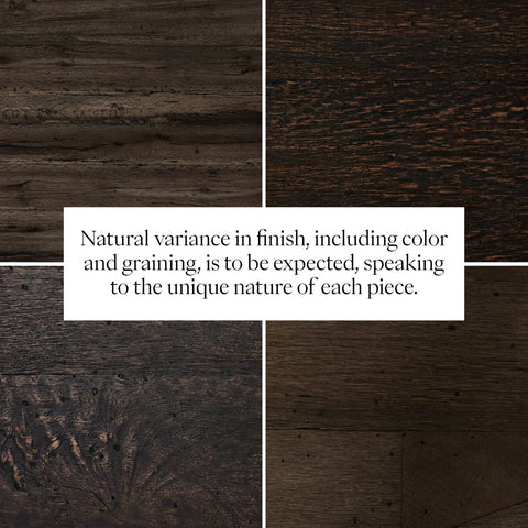 Abaso End Table - Ebony Rustic Wormwood Oak