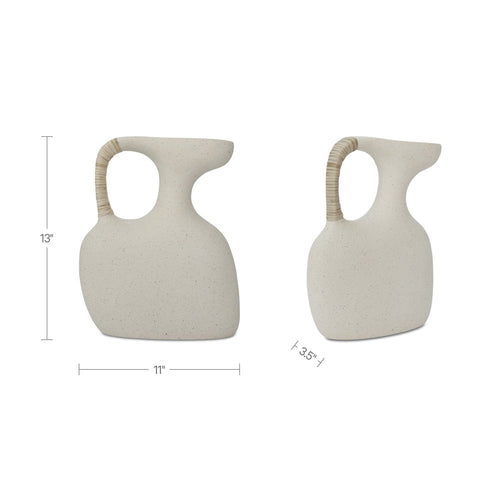 Vila 13 in Sculptural Vessel Cream White