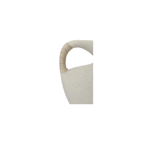 Vila 9.5 in Sculptural Vessel Cream White
