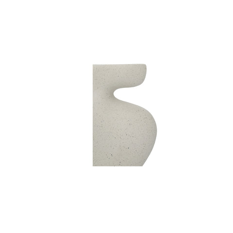Vila 9.5 in Sculptural Vessel Cream White