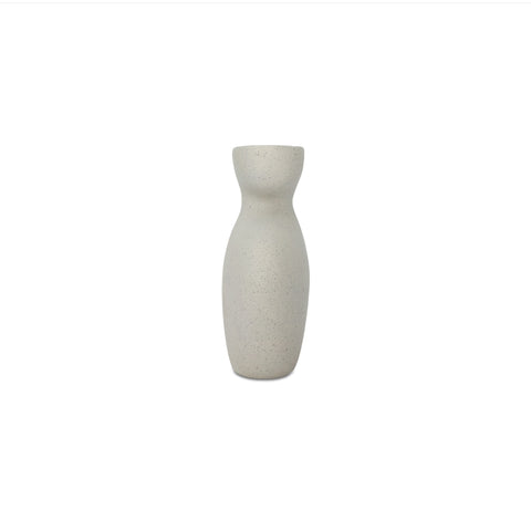 Vila 9.5 in Sculptural Vessel Cream White