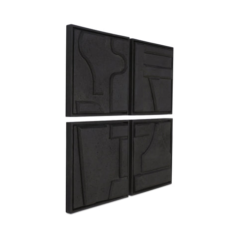 Alva Wall Sculpture-Set of 4