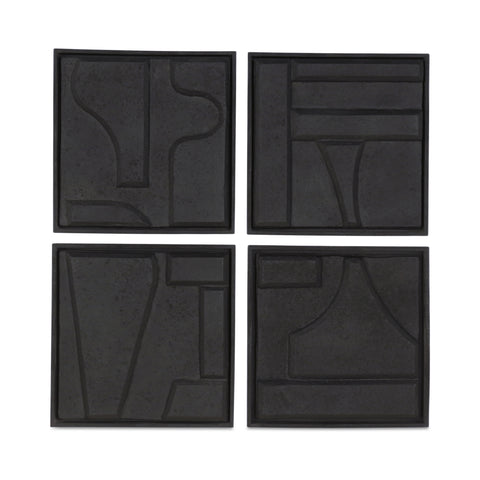 Alva Wall Sculpture-Set of 4