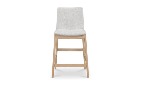 Deco Oak Counter Stool Light Grey