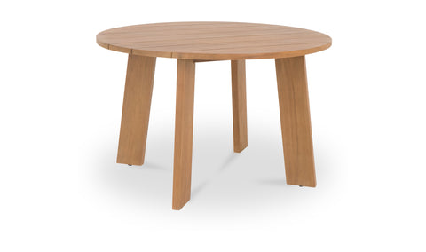 Delta Round Outdoor Dining Table Natural
