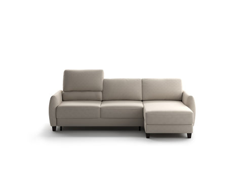 Delta Full XL Sectional (Reversible Chaise + Loveseat Sleeper) Cloud 02 - 104/9 Smoked birch