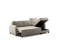 Delta Full XL Sectional (Reversible Chaise + Loveseat Sleeper) Cloud 02 - 104/9 Smoked birch