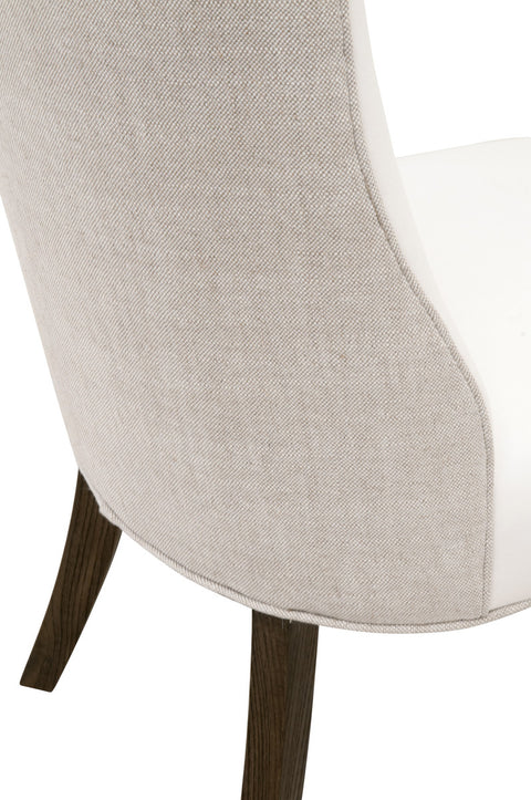 DUET DINING CHAIR - Peyton Pearl / Burnt Brown Ash