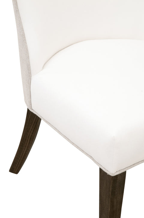 DUET DINING CHAIR - Peyton Pearl / Burnt Brown Ash