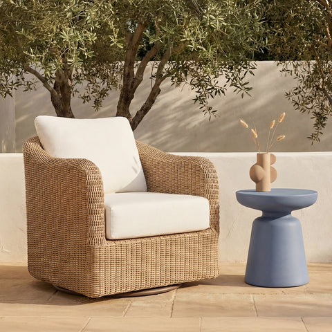Bodhi Outdoor Swivel Accent Chair Natural