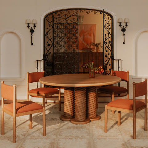 Villetta Dining Chair Deep Pink - Set of Two