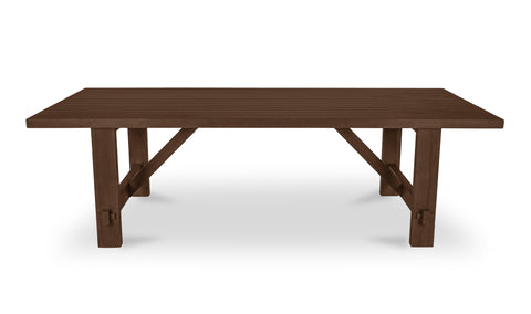 Esmond Outdoor Dining Table Brown