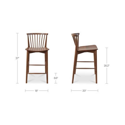 Marley Counter Stool Walnut