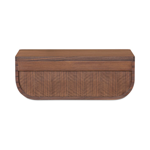 Hettie Floating Nightstand Dark Brown