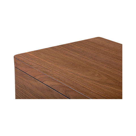 Hettie Floating Nightstand Dark Brown