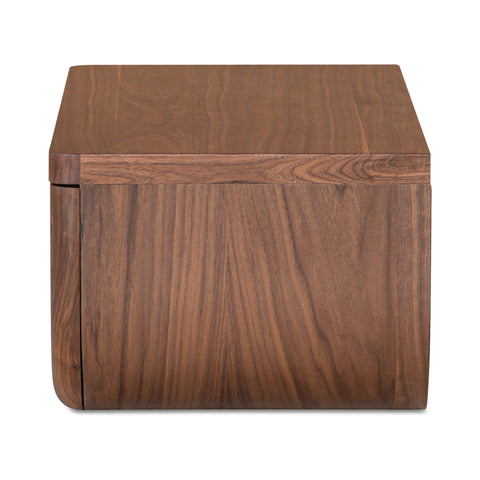 Hettie Floating Nightstand Dark Brown