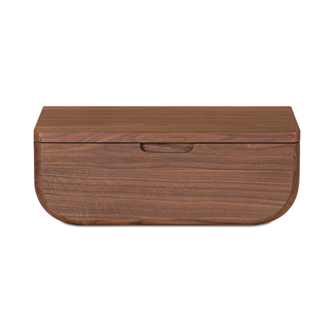Hettie Floating Nightstand Dark Brown