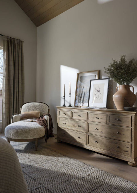 Geoffrey Wide Dresser - Worn Oak