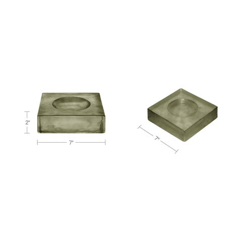 Miro Glass Catchall Muted Sage