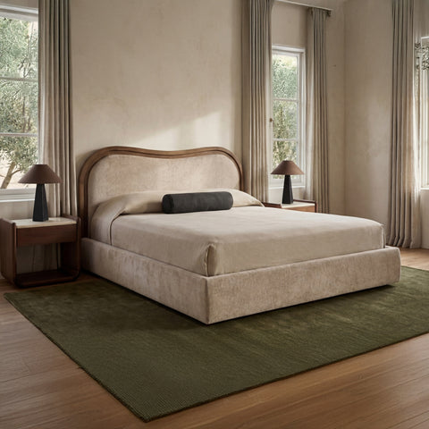 Camilla King Bed Oat