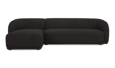 Faye Sectional Black Boucle