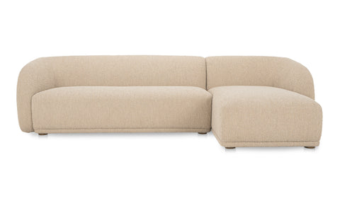 Faye Sectional Beige Boucle