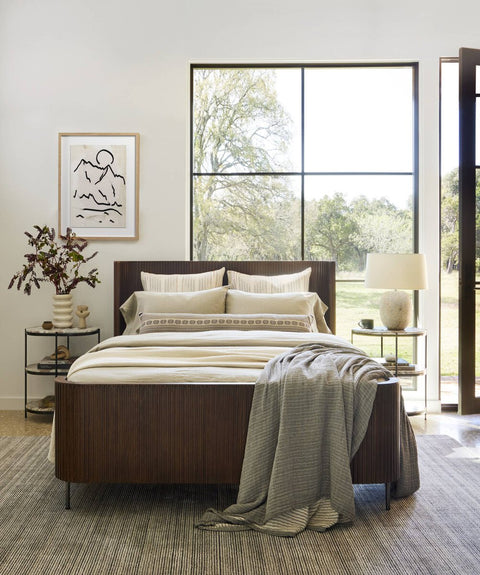 Fletcher Queen Bed - Terra Brown Oak