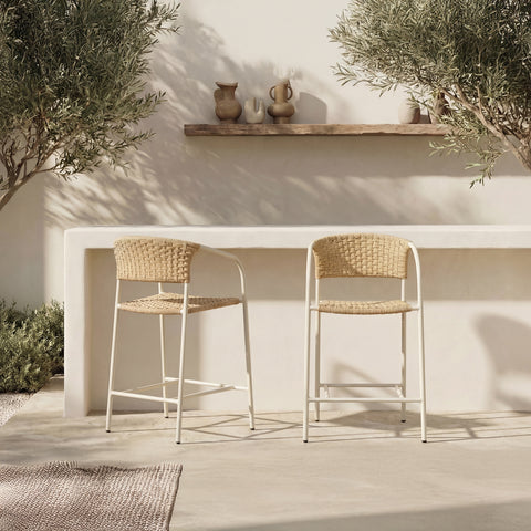 Zola Outdoor Counter Chair Natural