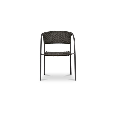 Zola Outdoor Dining Chair Dark Brown-Set of Two