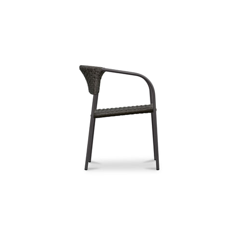 Zola Outdoor Dining Chair Dark Brown-Set of Two