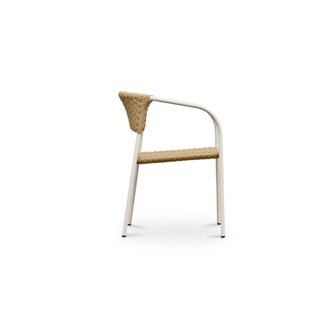 Zola Outdoor Dining Chair Natural-Set of Two
