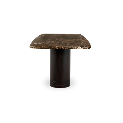 Daphne Large Dining Table Dark Emperador Marble