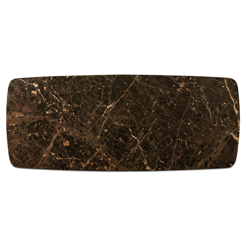 Daphne Large Dining Table Dark Emperador Marble